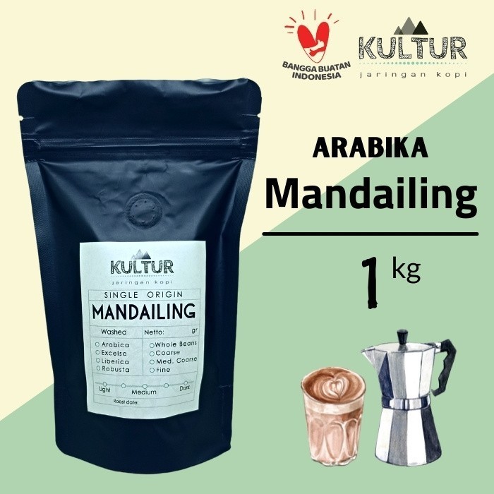 

Coffee Bean Biji Kopi Arabika Mandailing 1 Kg