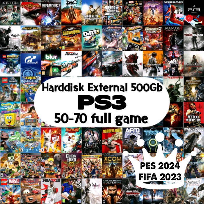 HARDDISK EXTERNAL PS3 500GB FULL GAME