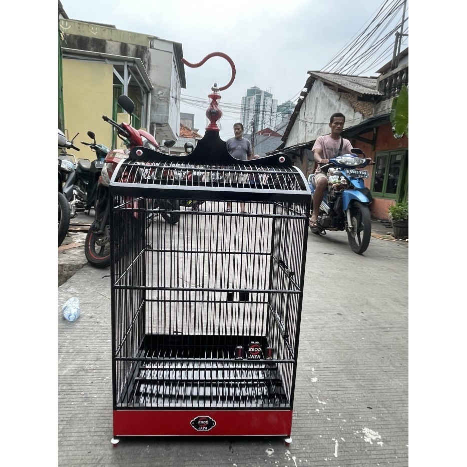 Sangkar Ebod Kotak Hitam Lis Warna