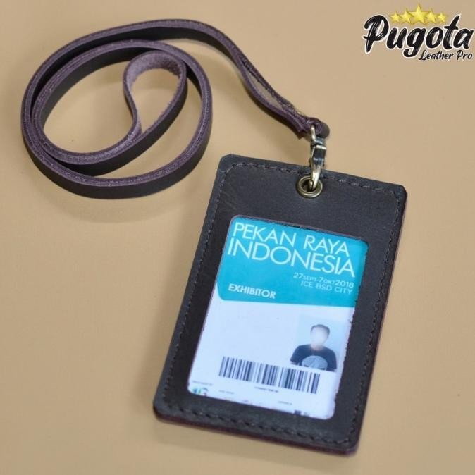 

Gantungan Id Leather Name Tag Id Card Holder Gantungan Id Card Exclusive Kualitas Premium