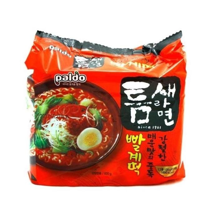 

MIE RAMEN KOREA PALING PEDAS ISI 5 Pcs - PALDO TEUMSAE 120 GR