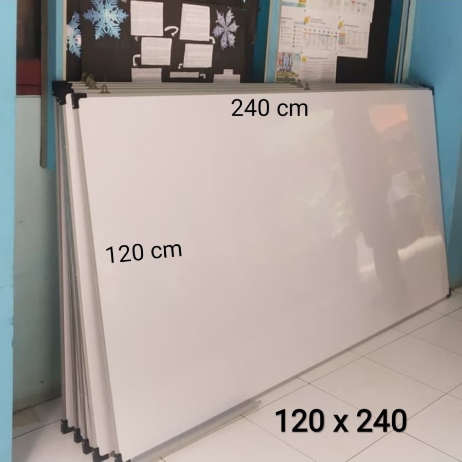 

Whiteboard kantor 120 x 240 cm papan tulis kantor 240 x 120 cm