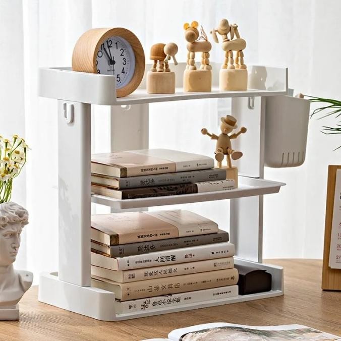 

Desktop Rack Organizer Kantor Mice Pen Holder Multingfungsi Organizer Kualitas Premium