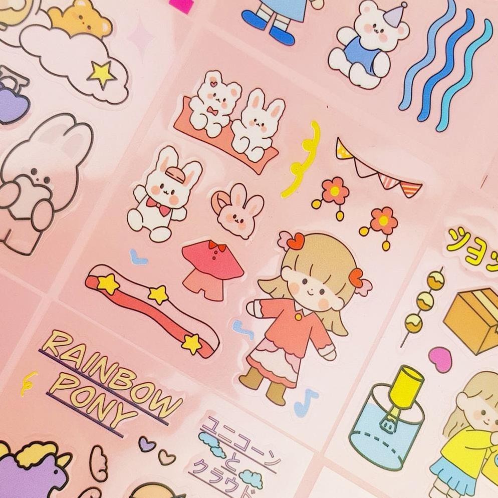 

[ PROMO SPESIAL ] 100 LEMBAR STICKER MOMO/ STICKER JURNAL ASTHETIC / STIKER MOMO BOTOL MINUM LUCU BISA COD