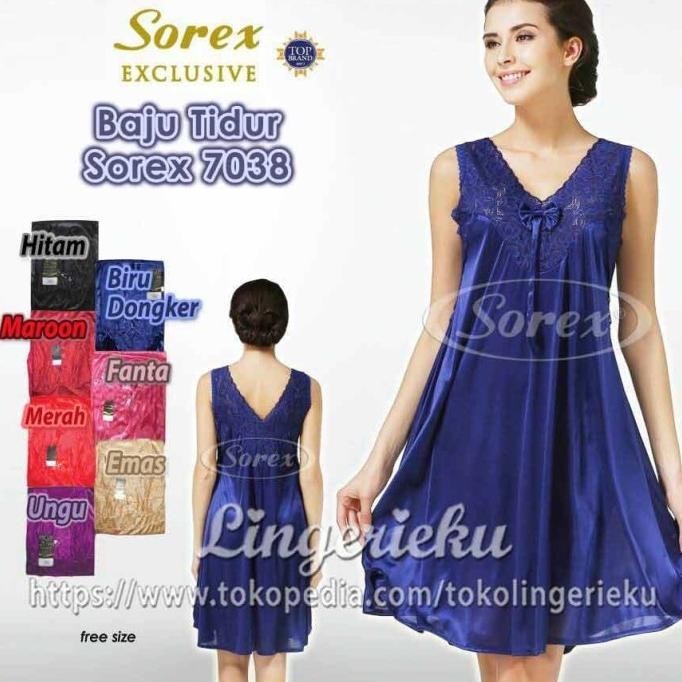 Baju Tidur Wanita Daster Satin Sorex Exclusive BT 7038