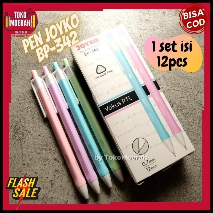 

GRATIS ONGKIR PEN CETEK JOYKO BP-342 PULPEN UNIK LUCU 1 SET 12PCS PEN VOKUS COD