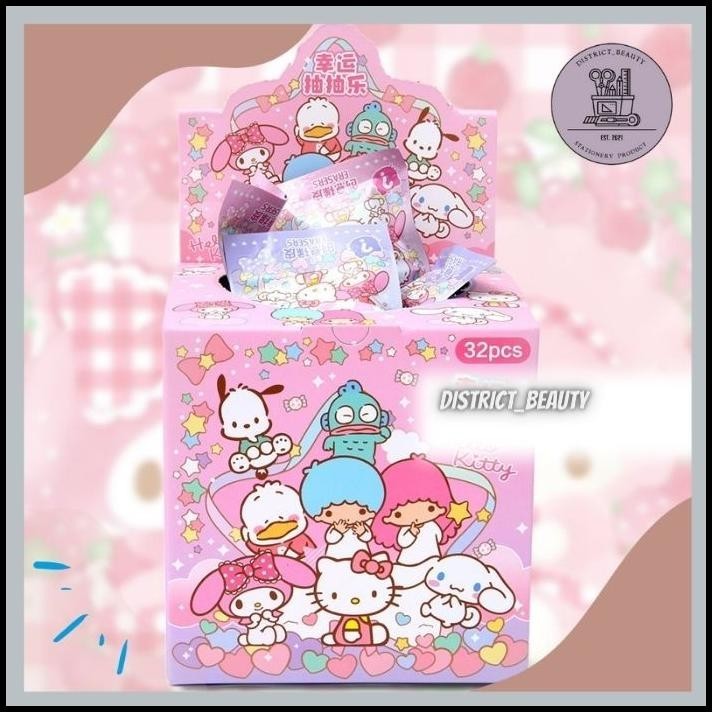 

DISKON PENGHAPUS MISTERI SANRIO 1 BOX 32 PCS NEW VERSION BLIND BOX SANRIO V2 !!