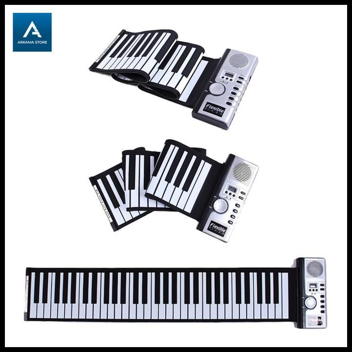 BEST DEAL KEYBOARD PIANO DIGITAL 61 KEY ROLL UP GULUNG KEYBOARD MIDI