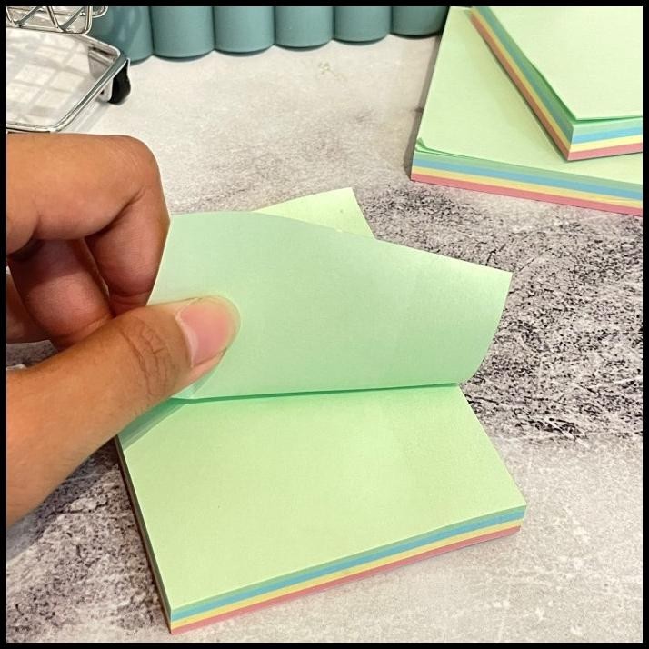

GRATIS ONGKIR STICKY NOTES KERTAS WARNA-WARNI UNIK UKURAN 10 X 7.5 CM ISI 100 LEMBAR !!!!!