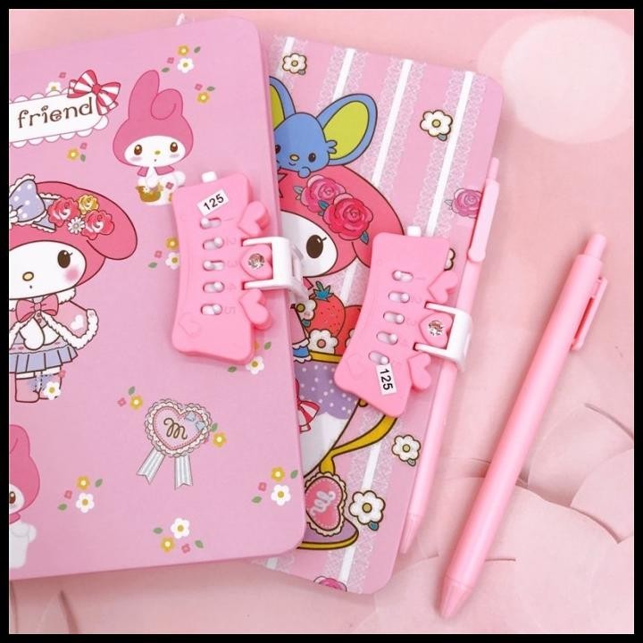 

BEST DEAL BINDER KOREA STYLE DIARY BOOK KARAKTER KARTUN FREE PULPEN LUCU