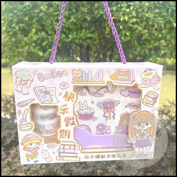 

GRATIS ONGKIR STIKER MOMO KOREA JEPANG SET DIY KOTAK ROLL PET LUCU MAINAN ANAK KOTAK !!!