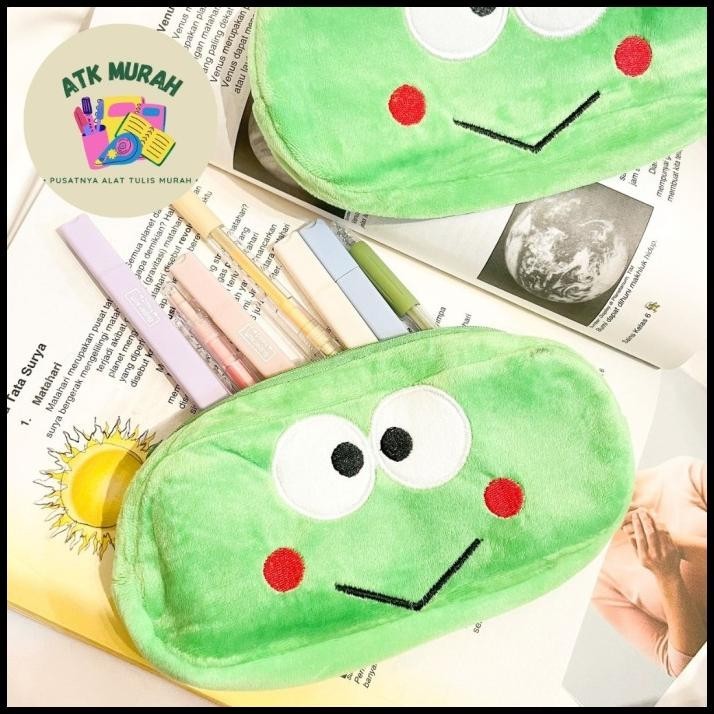 

HOT DEAL PLUSHIE KEROPPI KATAK HIJAU LUCU ANIMASI JEPANG KOTAK PENSIL TEMPAT AL