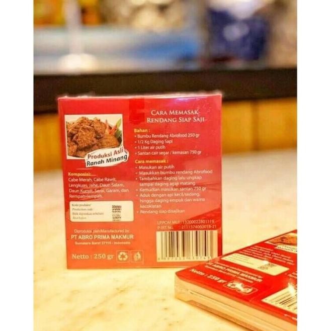 

Bumbu Rendang 250Gr Instan Siap Saji Abrofood Terbaru Legaza