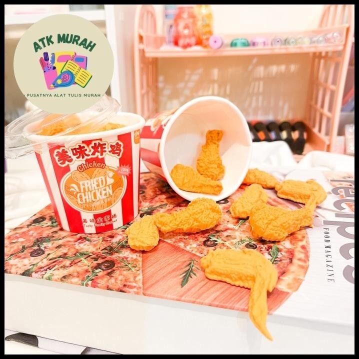 

DISKON PENGHAPUS BUCKET AYAM GORENG HAPUSAN EASER PENSIL BENTUK MAKANAN LUCU