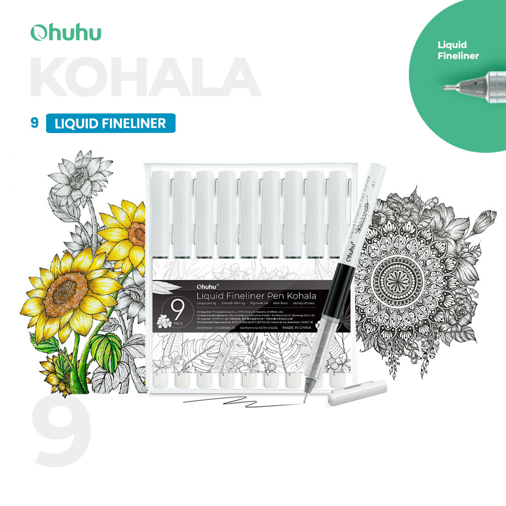 

Ohuhu Kohala Liquid Fineliner Drawing Pens