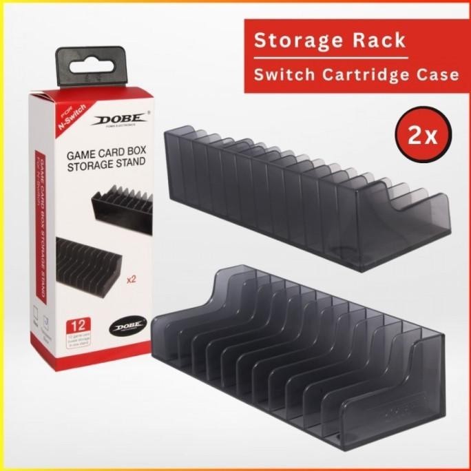 Nintendo Switch Storage Rack Rak Tempat kaset Game Case Card Box Stand