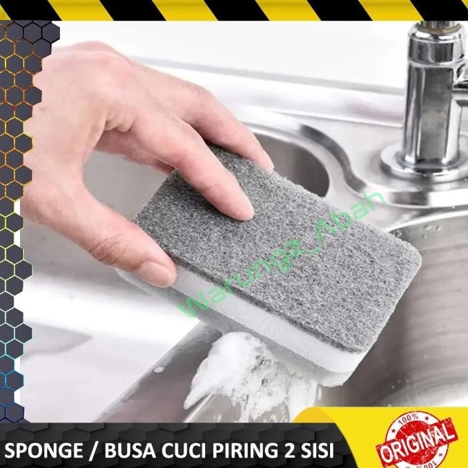 CLEANING KITCHEN SABUT SPON SPONS SPONGE BUSA REGULAR SIKAT AJAIB PEMBERSIH PENGHILANG KERAK MINYAK 