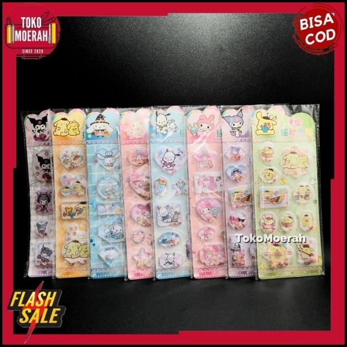 

DISKON STIKER SANRIO 3D WATER SEAL STICKER SANRIO ISI AIR MANIK LUCU UNIK 3D !!!!!