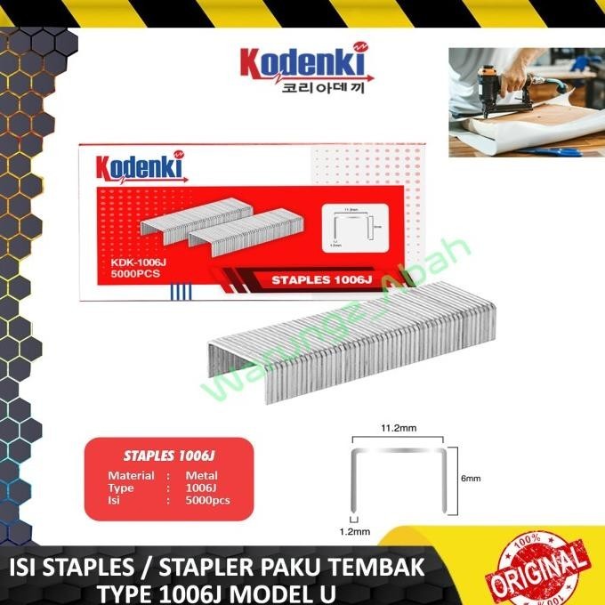 

ISI ULANG REFILL STAPLER STAPLES PAKU TEMBAK ANGIN GUN 1006J MODEL U