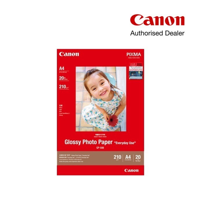 

Canon Glossy Photo Paper Gp-508 A4 (20 Sheets)