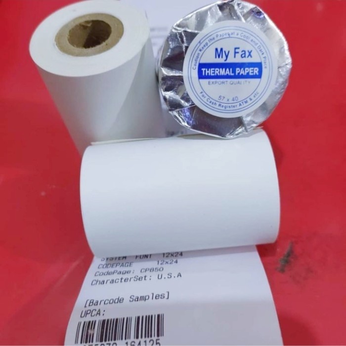 

Kertas Kasir Thermal Edc 57/58X40 / Struk Kasir 58Mm Paket 20 Roll