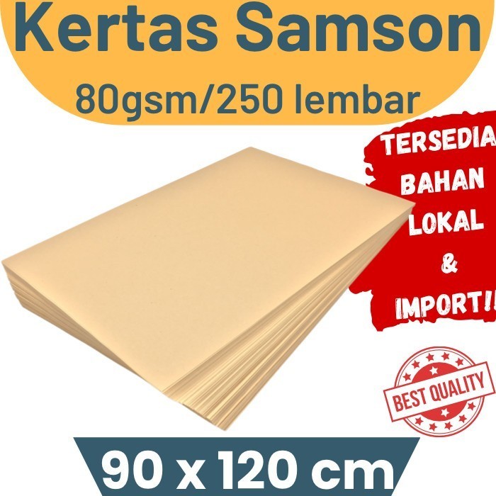 

Kertas Samson 90X120 Isi 250Lbr