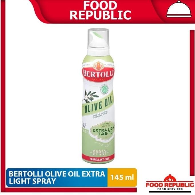 

BERTOLLI EXTRA LIGHT OLIVE OIL SPRAY 145 ML - MINYAK ZAITUN HALAL