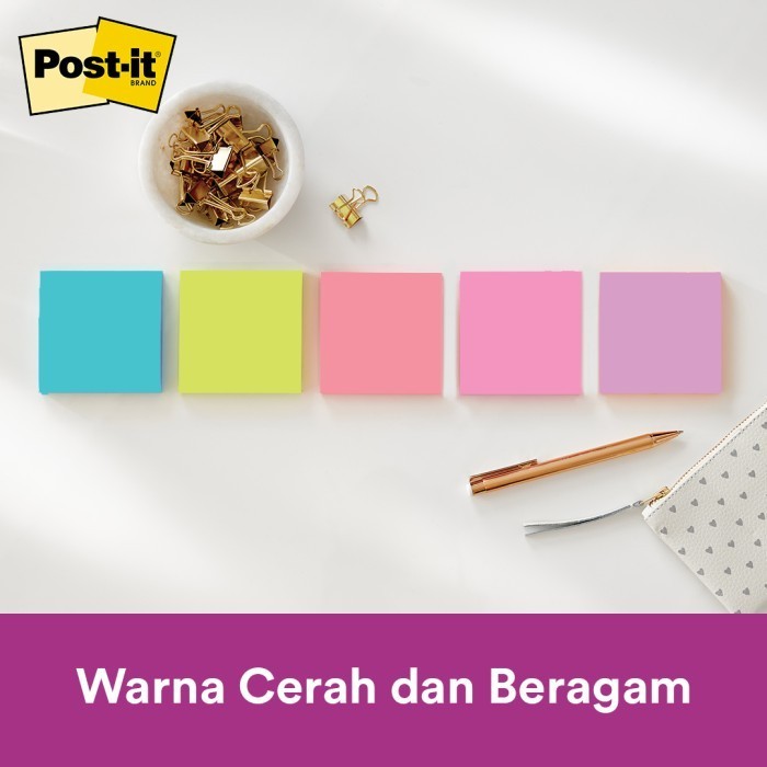 

3M Post-It Super Sticky Notes, 654-18Ssbus, 2X Lebih Merekat