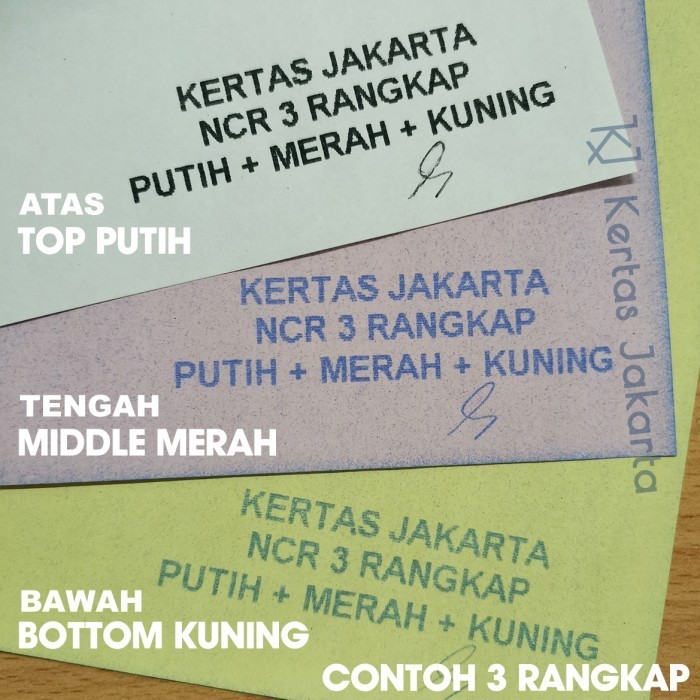 

Kertas Ncr Bottom Multi Copy