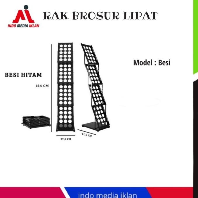 

Rak Brosur Besi Hitam 4 Susun / Rak Brosur 7 Susun Kualitas Premium