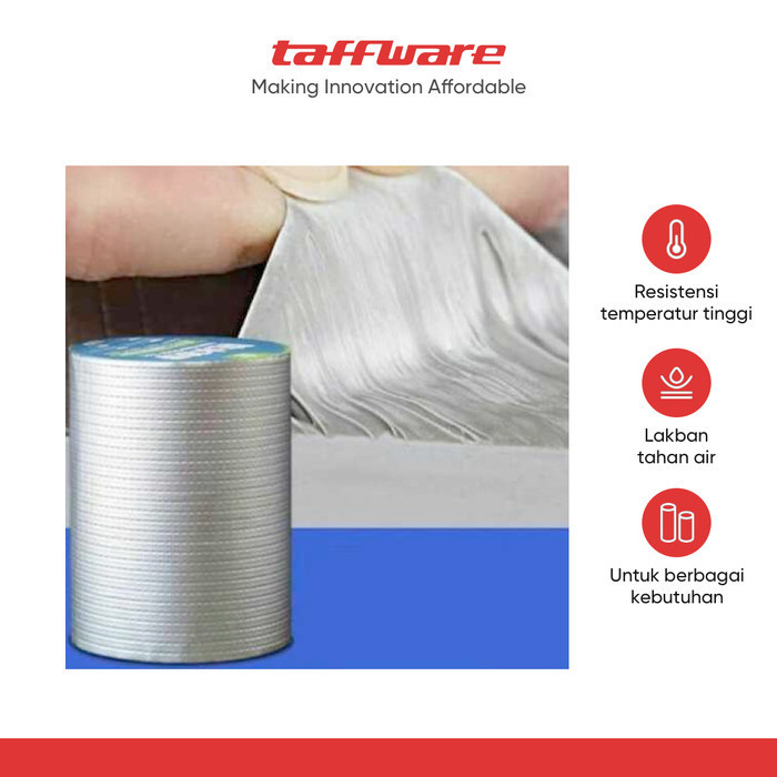 

Taffguard Lakban Aluminium Foil Butyl Super Adhesive Duct Tape 20Cmx10