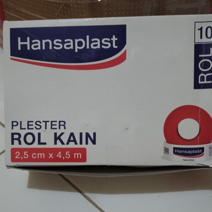 Ready hansaplast 2,5 cm x 4,5m roll jumbo perbox isi 10roll
