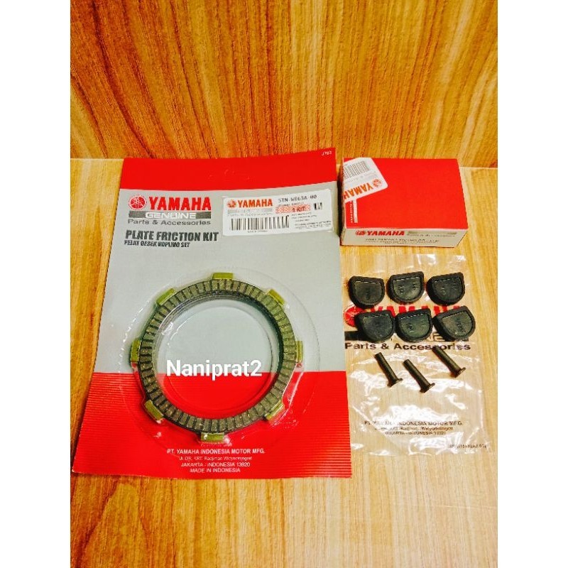 Kampas Kopling set + Karet kopling Yamaha Jupiter z/Fizr old/Burhan/Vega r new/Vega lama/Crypton