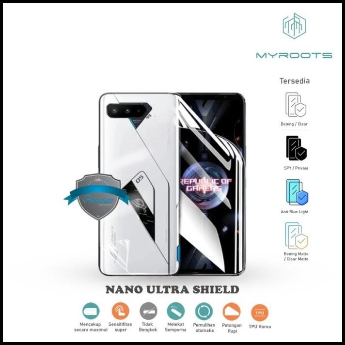 Asus Rog 7 Anti Gores Tempered Glass Hydrogel Clear Lentur Screen Hp