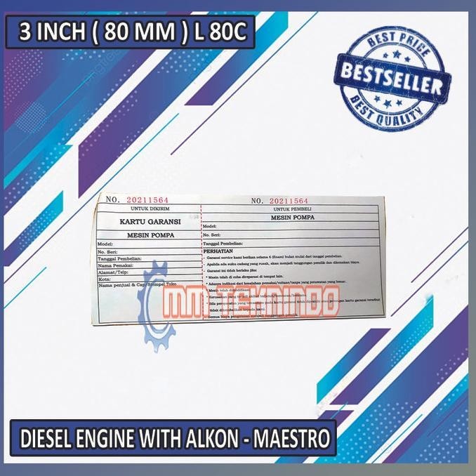 Maestro - L80C - 3 Inch - Solar - Pompa Alkon