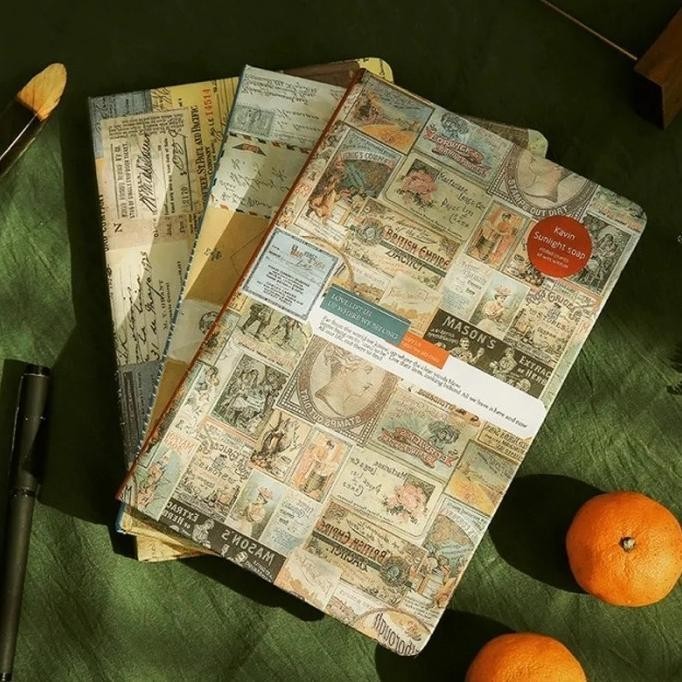 

ic] 1 pcs buku jurnal Vintage hardcover scrapbook