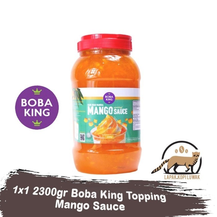 

Boba King Selai Mango 2,3Kg Mangga Jam Mango Sauce 2.3Kg