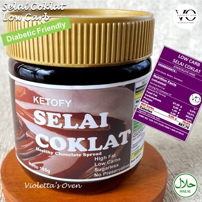 

Selai Coklat Low Carb 250Ml
