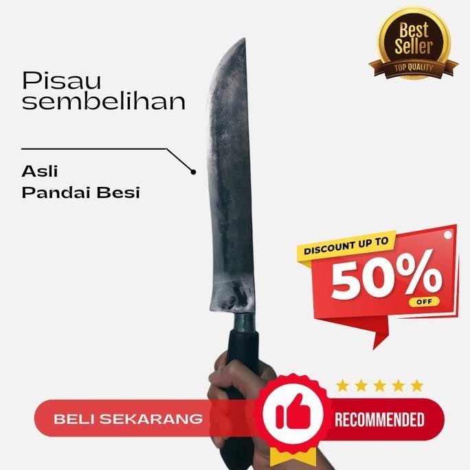 SUPER TAJAM PISAU SEMBELIH DAGING SUPER TAJAM - ASLI PANDAI BESI