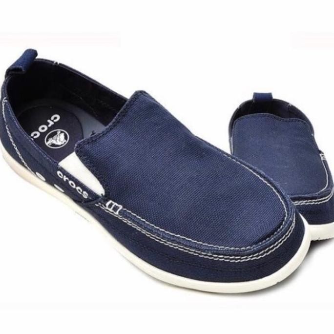 sepatu slip on men/CROCS WALUMEN /sepatu pria navy -40