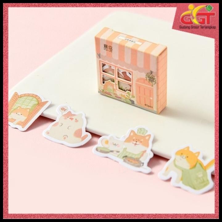 

TERMURAH GGT STIKER DIY KARAKTER STICKER TEMPEL HIASAN BUKU JURNAL ISI 45 PCS