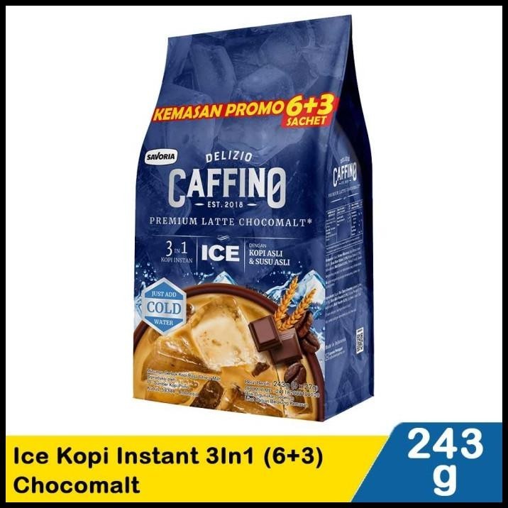 

DISKON CAFFINO ICE KOPI INSTANT 3IN1 (6+3) CHOCOMALT !!!!!