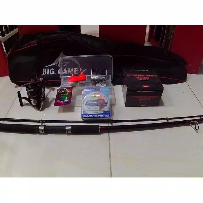 Set Alat Pancing Laut Lengkap Kekuatan 30Kg Termurah