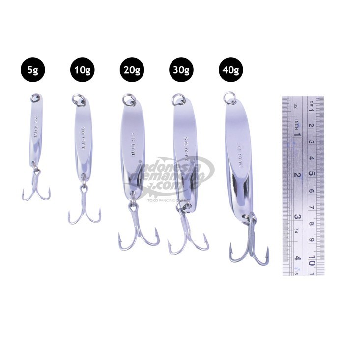 Halco Twisty Umpan Lure Spoon Pilih Ukuran