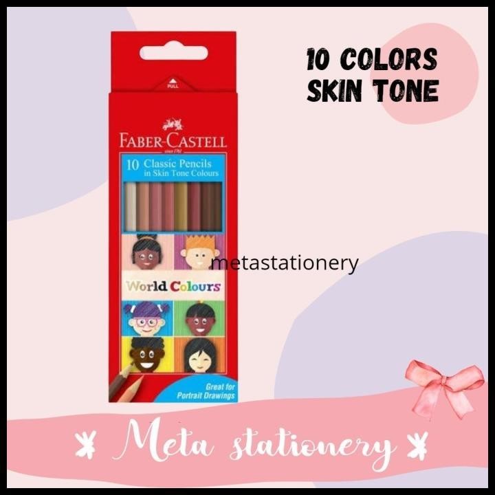 

BEST DEAL PENSIL WARNA CLASSIC SKIN TONE 10 WARNA FABER CASTELL !