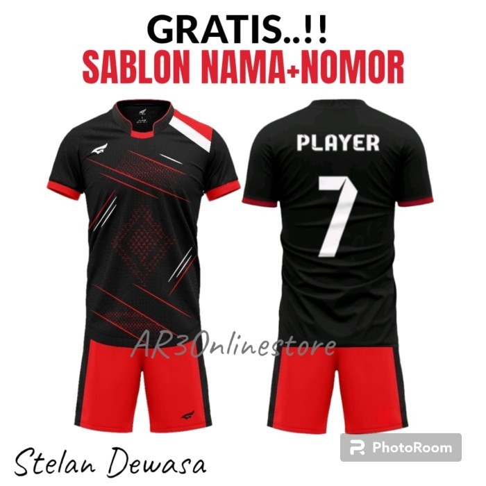 ( Free Sablon Nama+Nomor ) Baju Olahraga Badminton Bulutangkis Voli