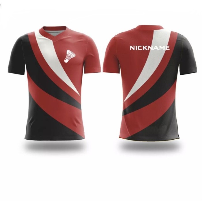 Jersey Badminton Jersey Bulutangkis Baju Kaos Badminton Bulutangkis