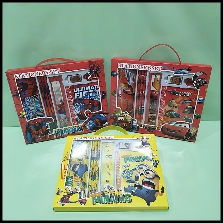 

HOT DEAL STASIONERY SET PAKET ALAT TULIS KARAKTER SPIDERMAN - STUDY SET PENSIL !!!