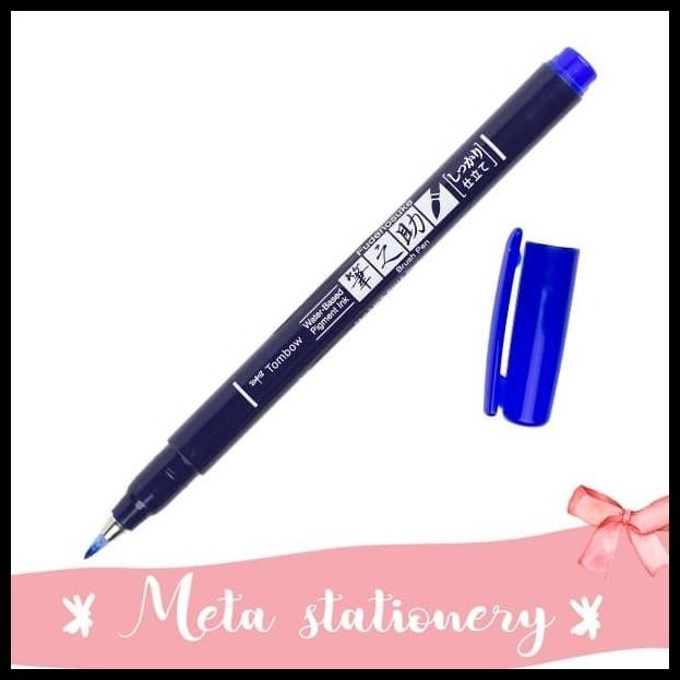

TERBARU FUDENOSUKE COLOURS BRUSH PEN TOMBOW WATERPROOF - BLUE