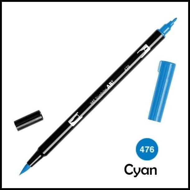 

TERMURAH ABT TOMBOW DUAL BRUSH PEN ART MAKER 476 CYAN